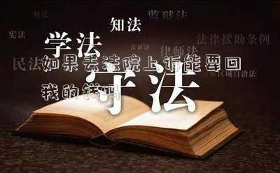 如果去法院上訴能要回我的錢嗎