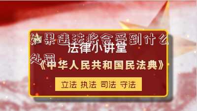 如果違法將會受到什么處罰