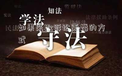 如果采取訴訟離婚的方式