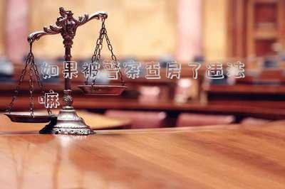 如果被警察查房了違法嘛