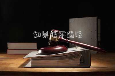 如果他不違法