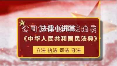 公司如果被司法拍賣