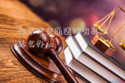 如果對交通違法有異議怎么辦